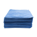 380GSM Premium Multipurpose Microfiber Cleaning Towel Blue - Car Detailing, Garage, Mechanic, Home - 50 Pack