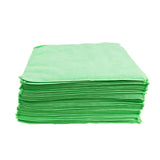 380GSM Premium Multipurpose Microfiber Cleaning Towel Green - Car Detailing, Garage, Mechanic, Home - 50 Pack
