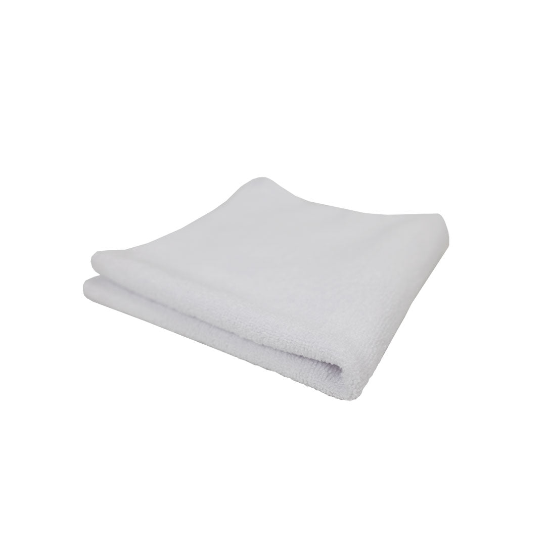 380GSM Premium Multipurpose Microfiber Cleaning Towel White - Car Detailing, Garage, Mechanic, Home - 50 Pack
