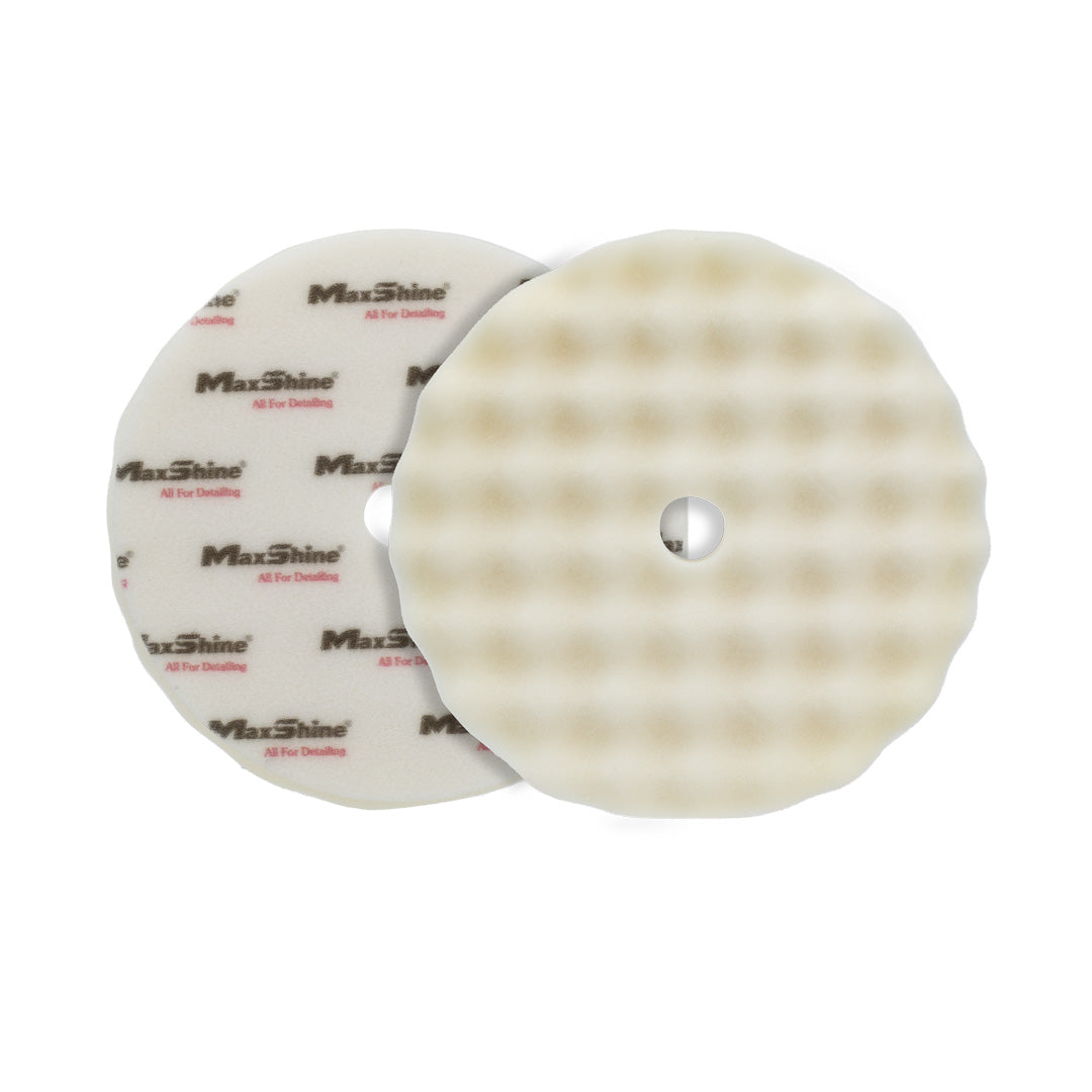 Rotary Wave Foam Polishing Pad 7in - White Finishing
