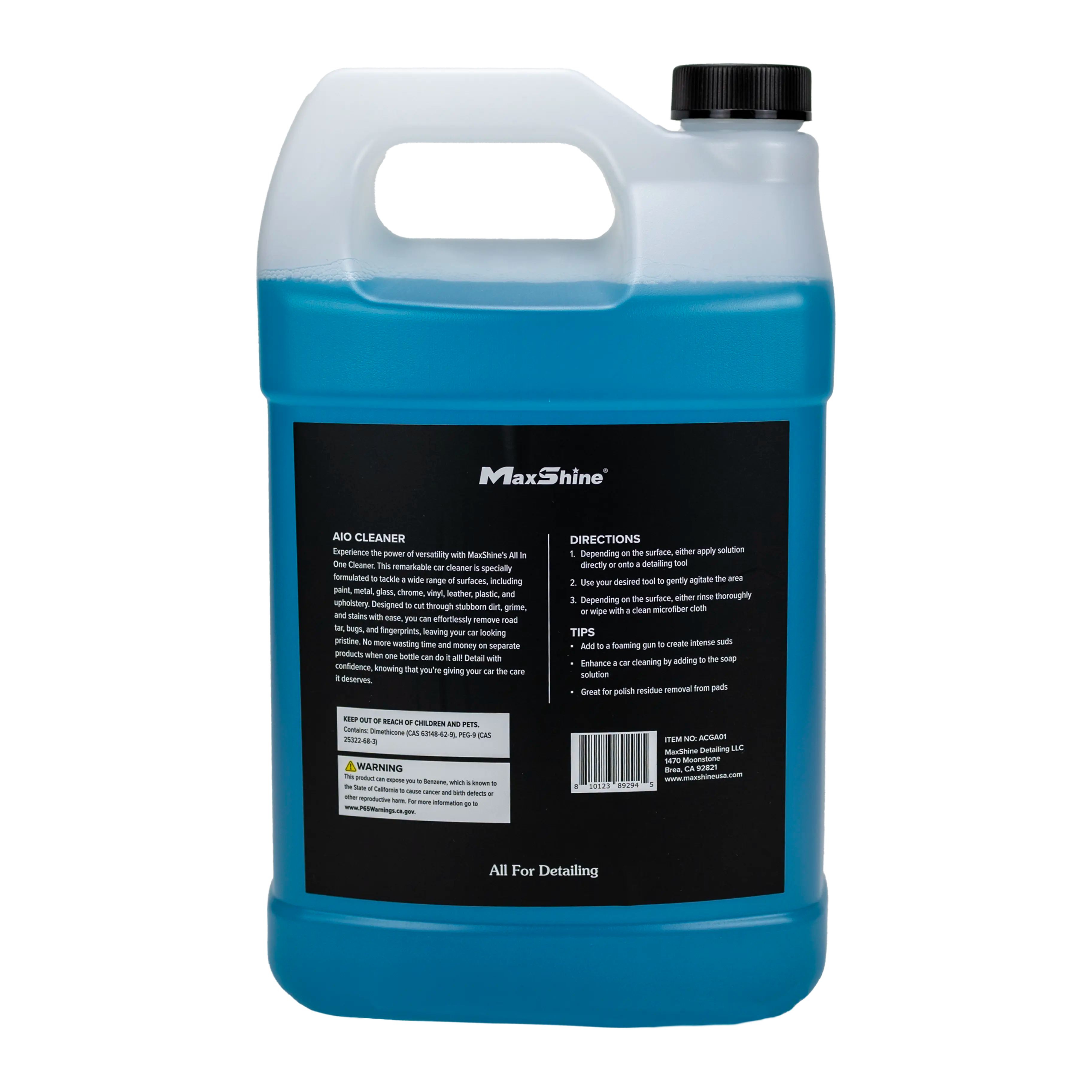 ACGA01 Interior Car Cleaner | AIO Cleaner 1 Gallon