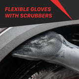 1130001B SIlicone Scrubbing Gloves