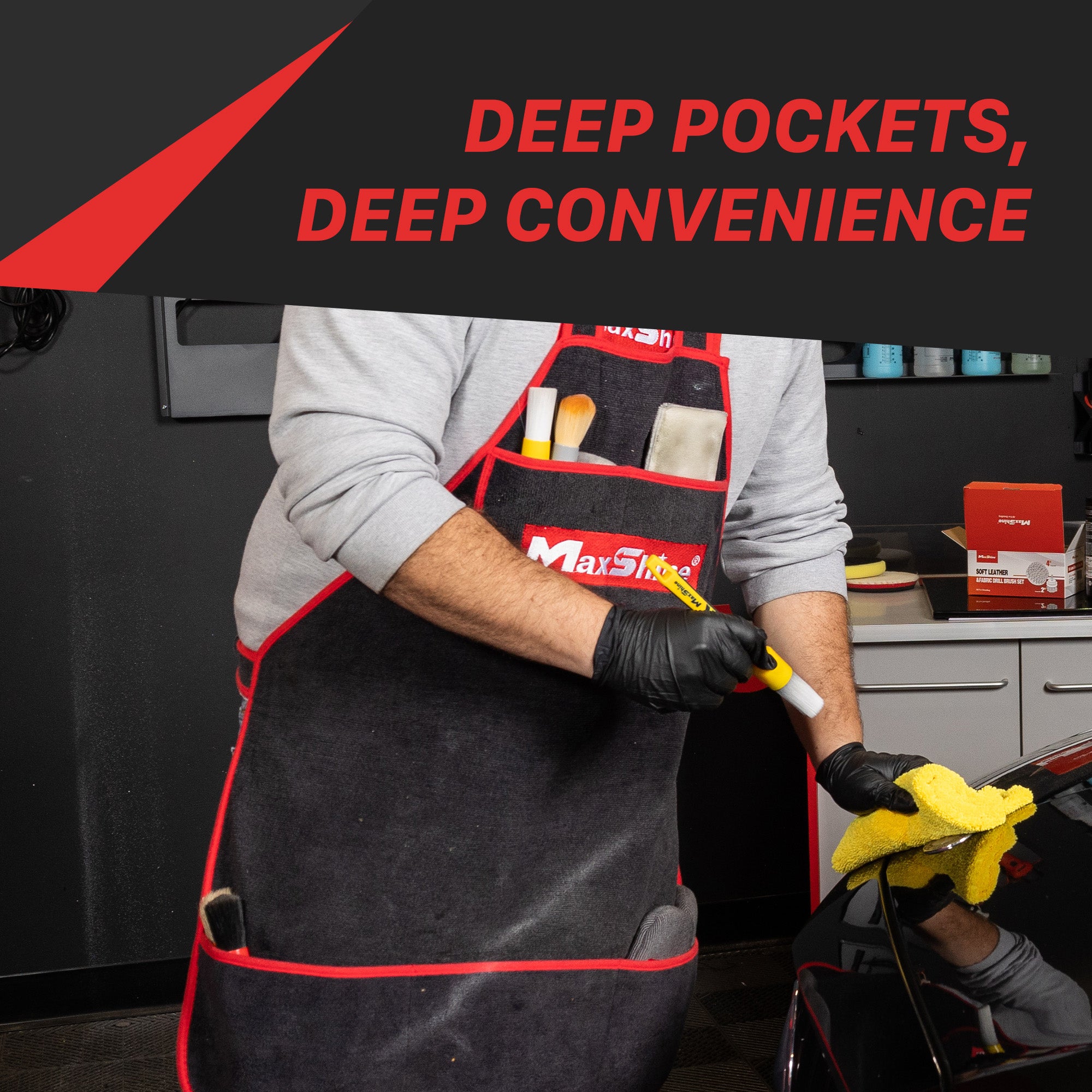 7011001 Detailing Apron - 330GSM Microfiber