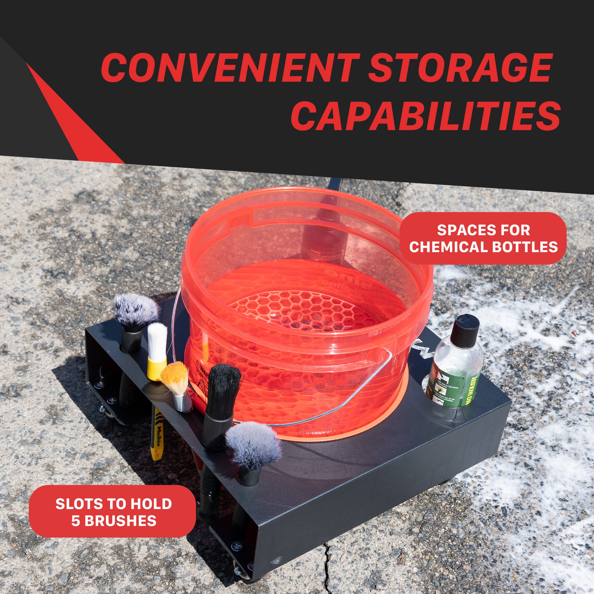 H12 Detailing Bucket Dolly - Coated Metal