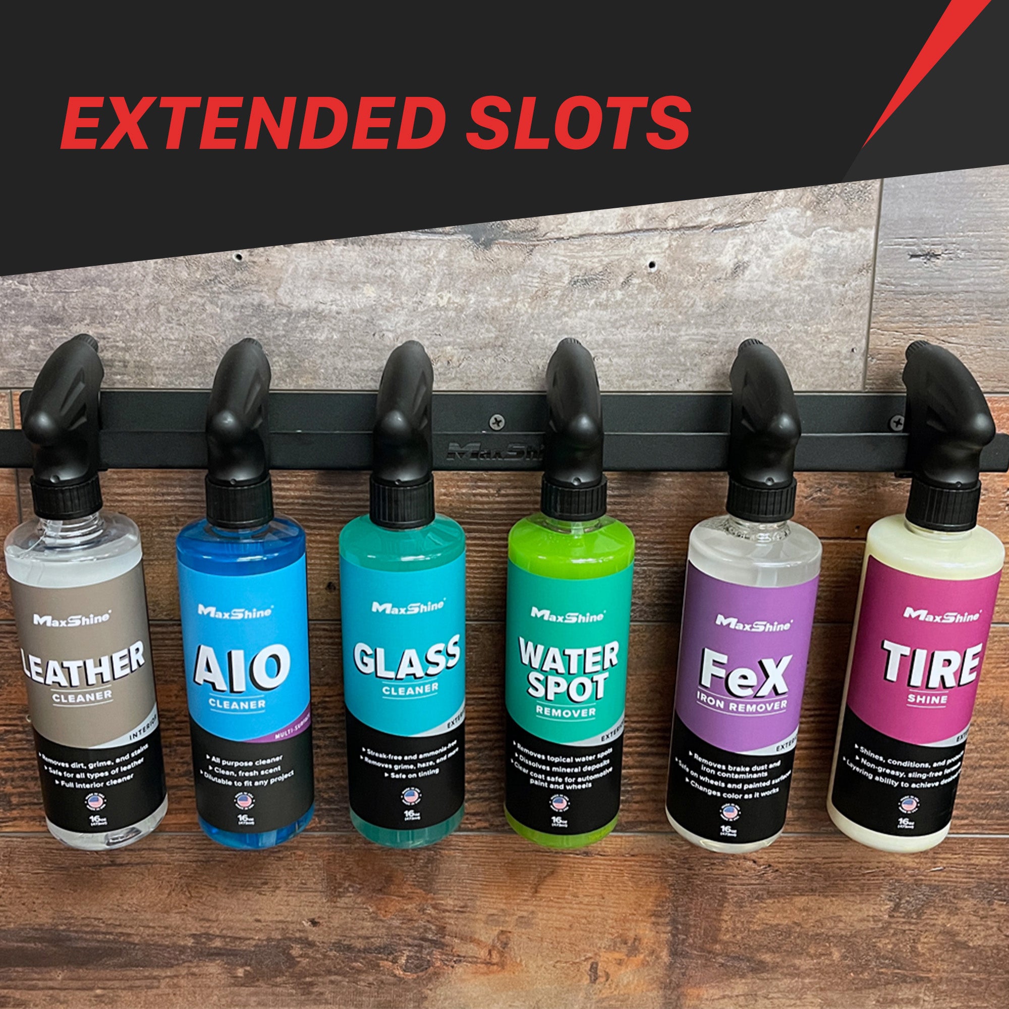 Trigger Bottle Holder | Spray Bottle Hanger - 8 Bottles