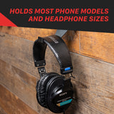 H11 Wall Mount Phone Holder and Headphone Rack