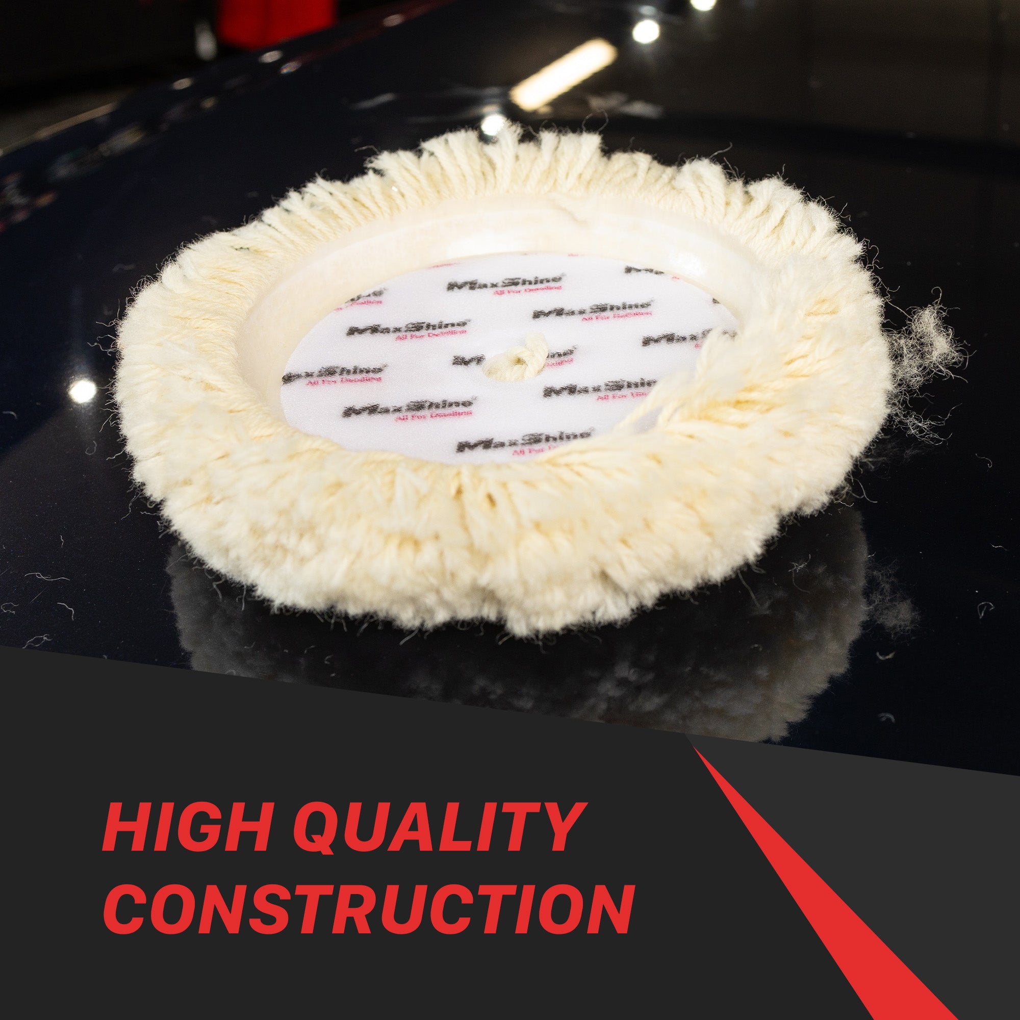 2067- 2068- Rotary Wool Buffing Pads - 9in