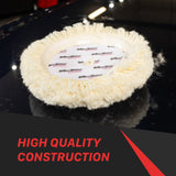 2067- 2068- Rotary Wool Buffing Pads - 9in