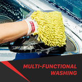 1120003Y Chenille Mitt | 3 in 1 Chenille Microfiber Wash Mitt