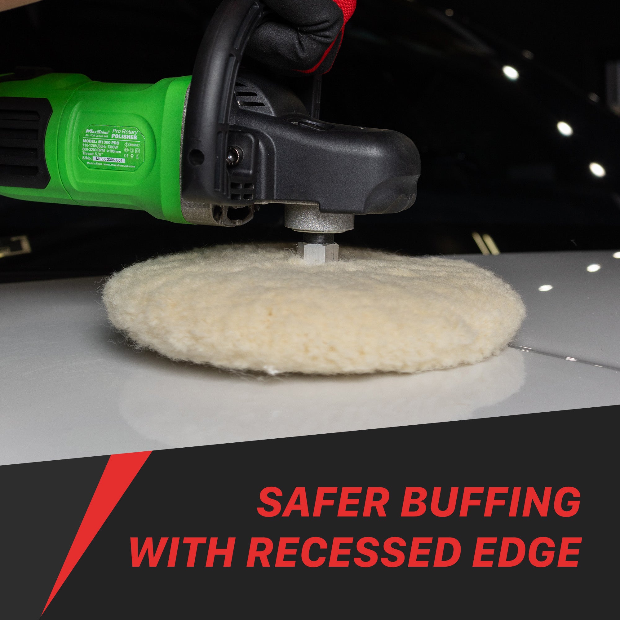 2067- 2068- Rotary Wool Buffing Pads - 9in