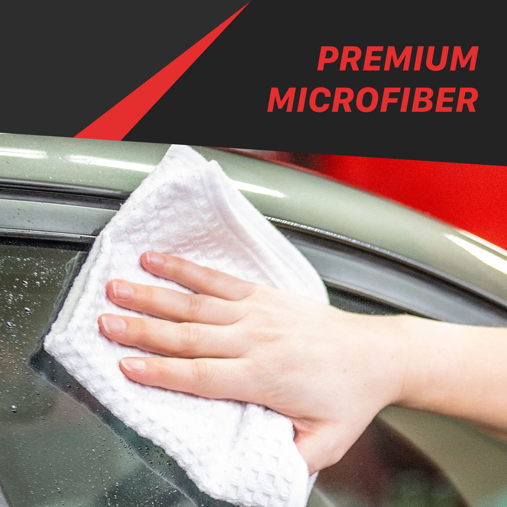 1046090W 400GSM Waffle Weave Microfiber Towel