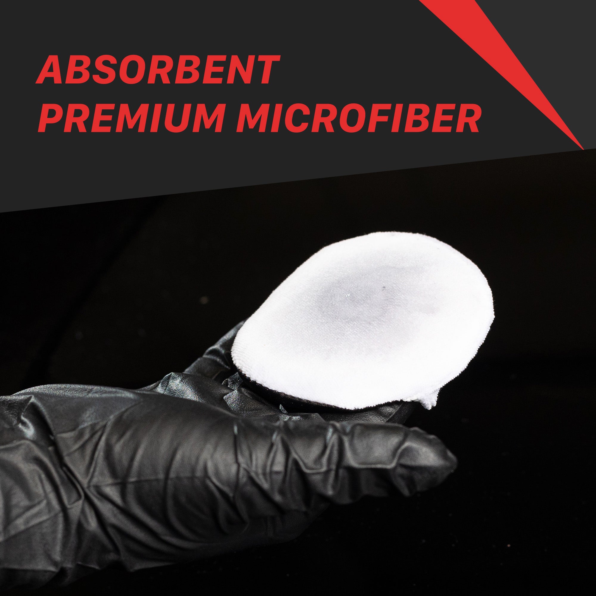 9011018 Finger Hold Microfiber Wax Applicator Pad - 4 Pack