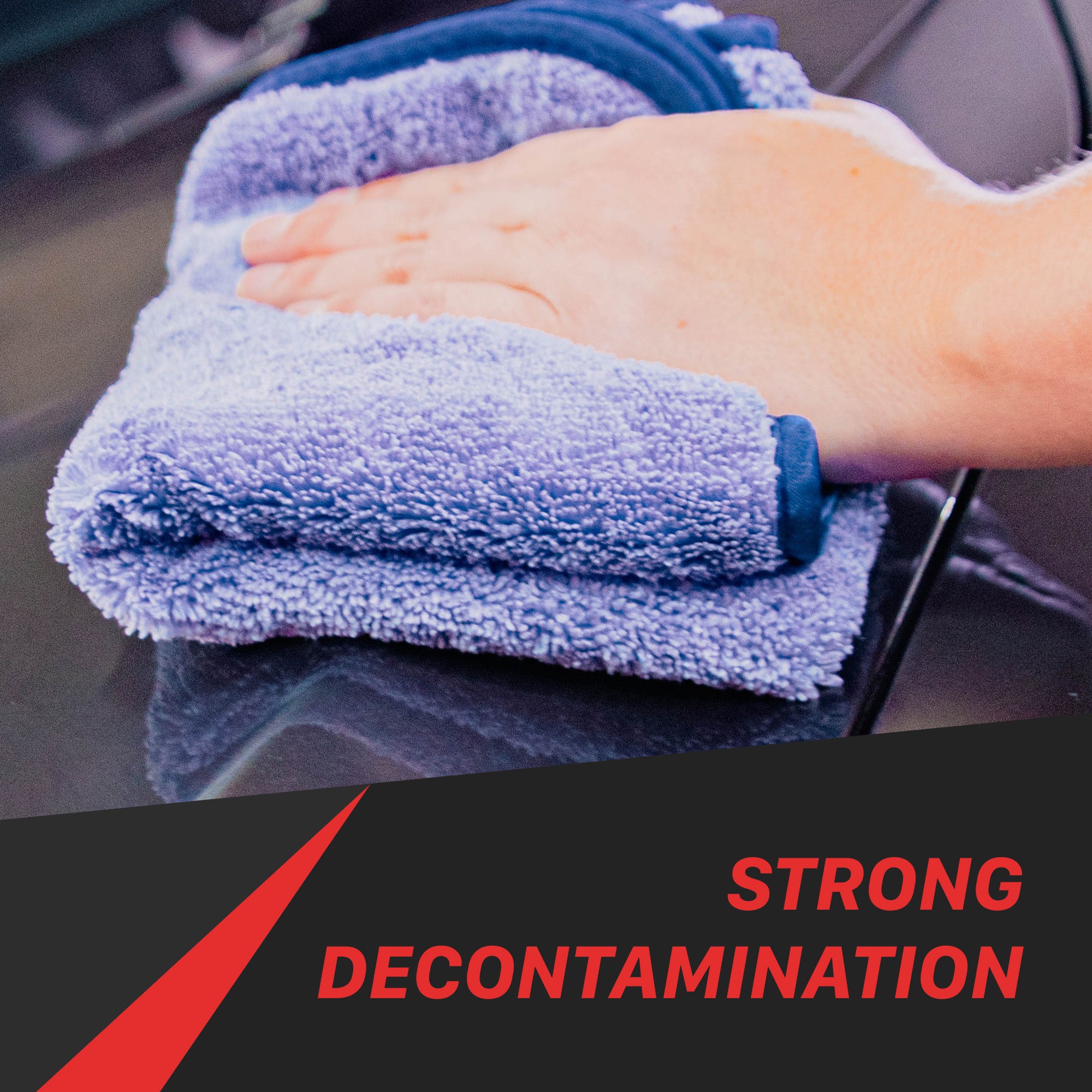 1024040B - 102-B Micro Fiber Towel | 380GSM Polish Removal Microfiber Towel - Blue Edged