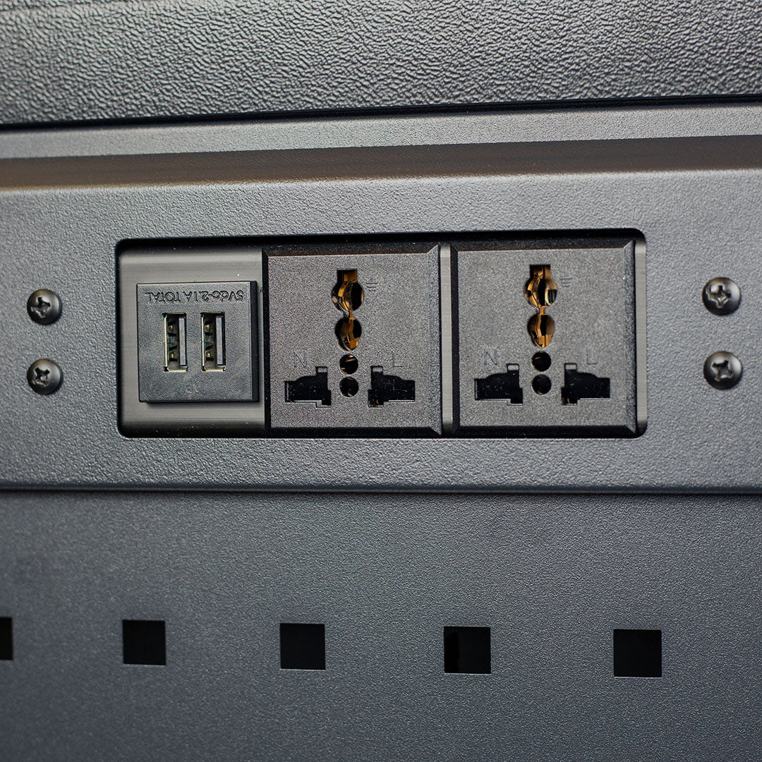 Auto Detailing Cart with Power Strip