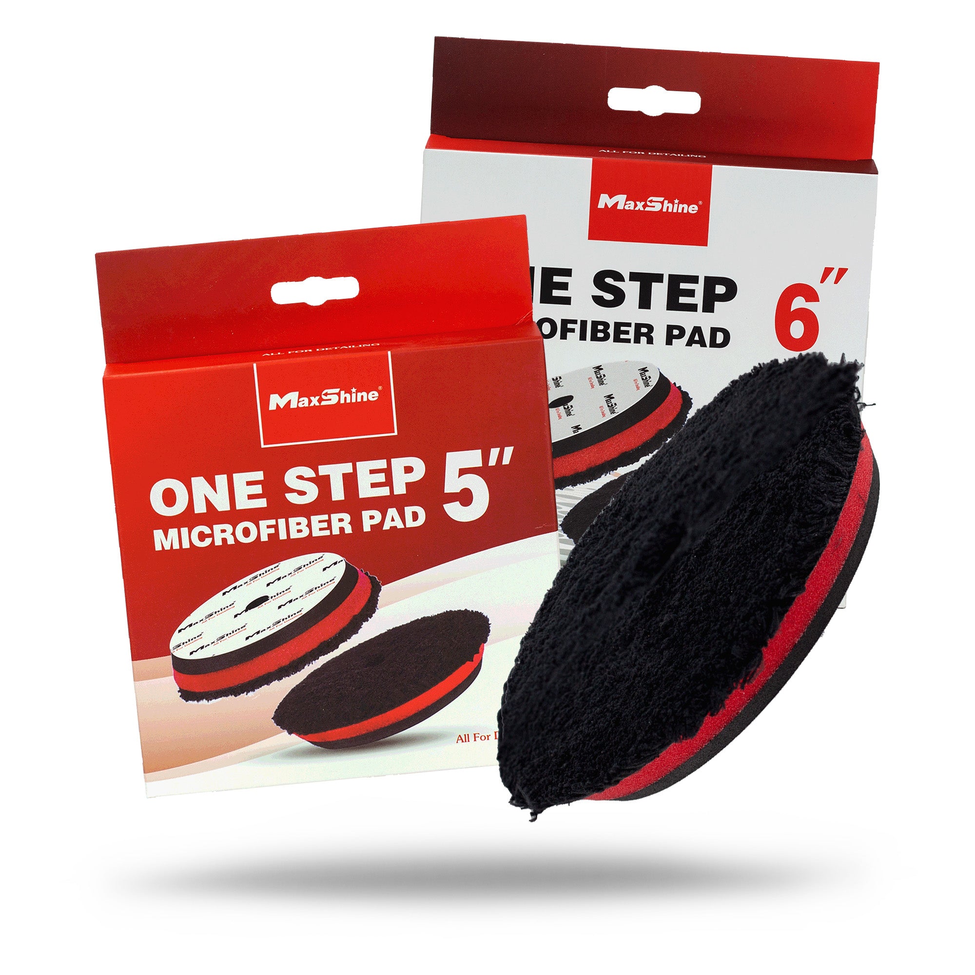 2050- Microfiber One Step Pad - 5in, 6in