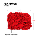 1130003R Microfiber Chenille Wash Pad - Red