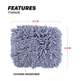 1130003B Microfiber Chenille Wash Pad - Cationic Blue