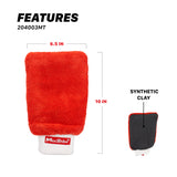 204003MT Detailing Clay Mitt For Car | Clay Wash Mitt - Microfiber