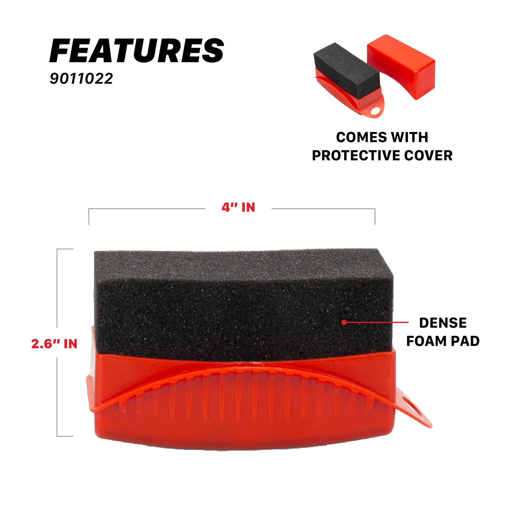 9011022 Tire Shine Applicator | Protectant and Dressing Applicator with Cover