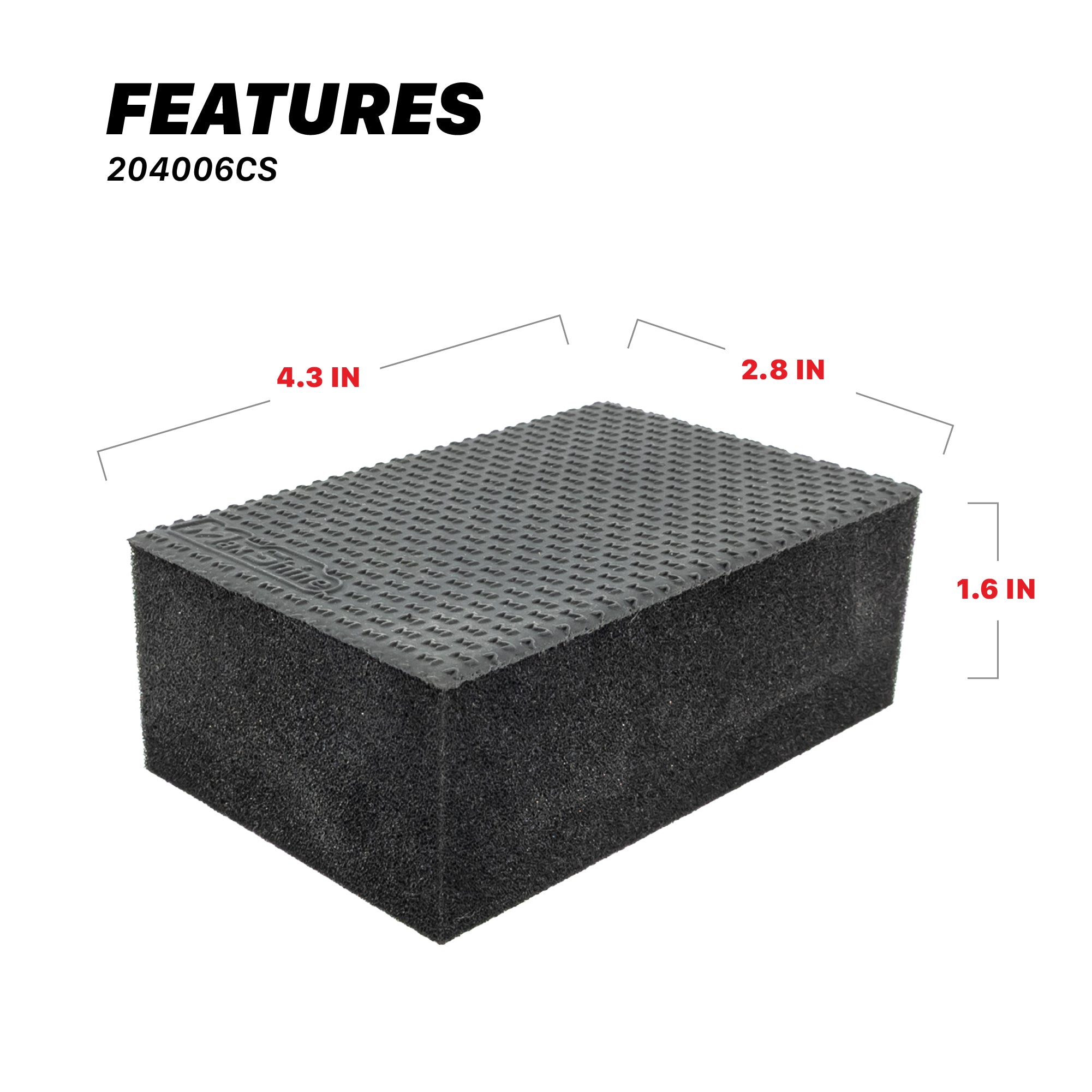 204006CS Clay Sponge Block - Heavy Grade