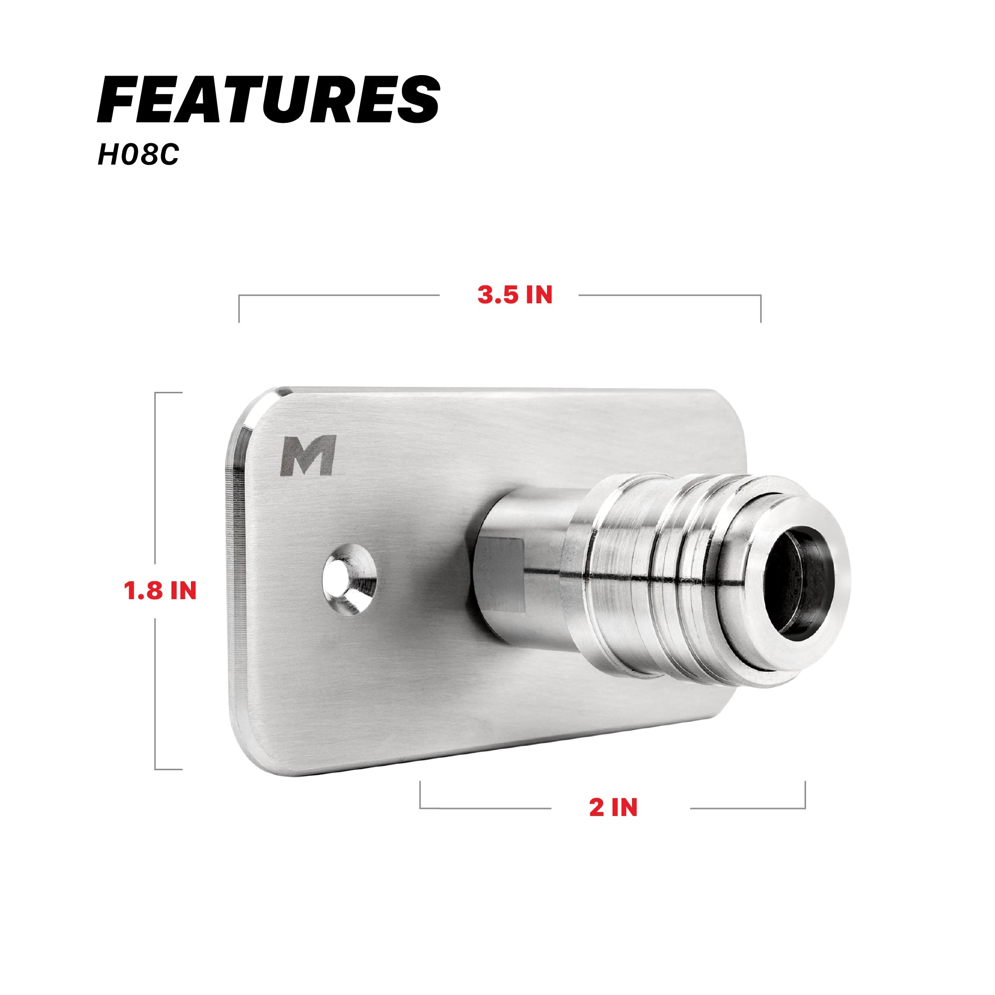 H08C Auto-Lock Quick Connect Foam Cannon Wall Mount