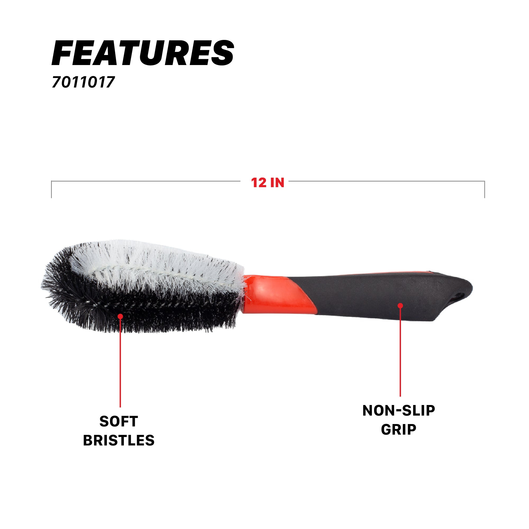7011017 360° Wheel and Car Engine Brush