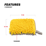 Cuffless Chenille Microfiber Wash Mitt