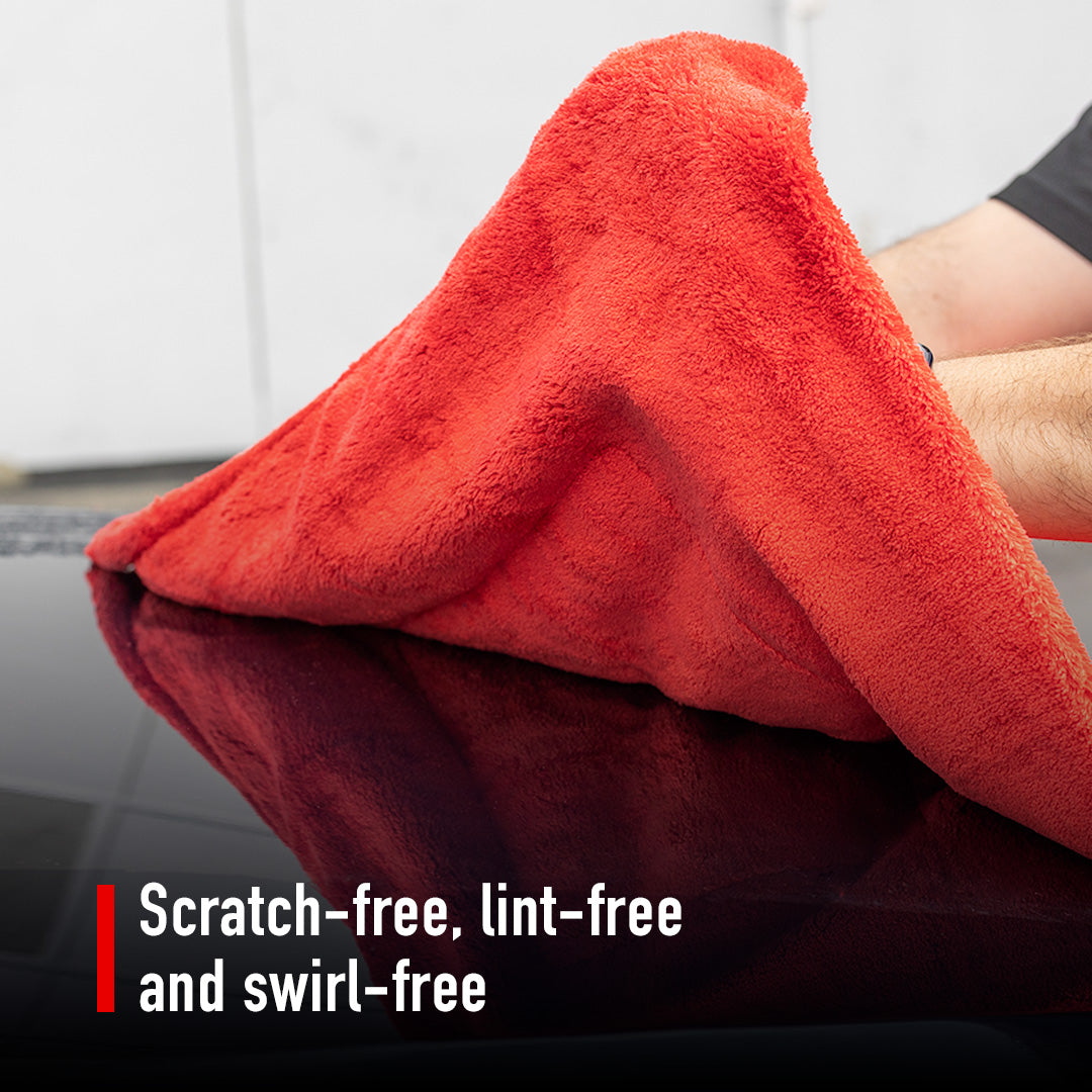 MaxShine 1000GSM Big Red Drying Microfiber Towel