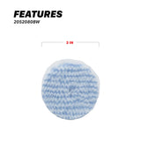 2052080BW Synthetic Wool Pads - 3 in