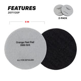 2071135P Orange Peel Pads - 2000 Grit Denim 5in (2 Pack)