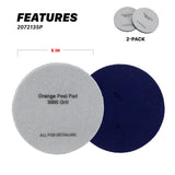 2072135P Orange Peel Pads - 3000 Grit Velvet 5in (2 Pack)
