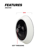 3022150 Firm Foam Rotary Polisher Backing Plates - 6in