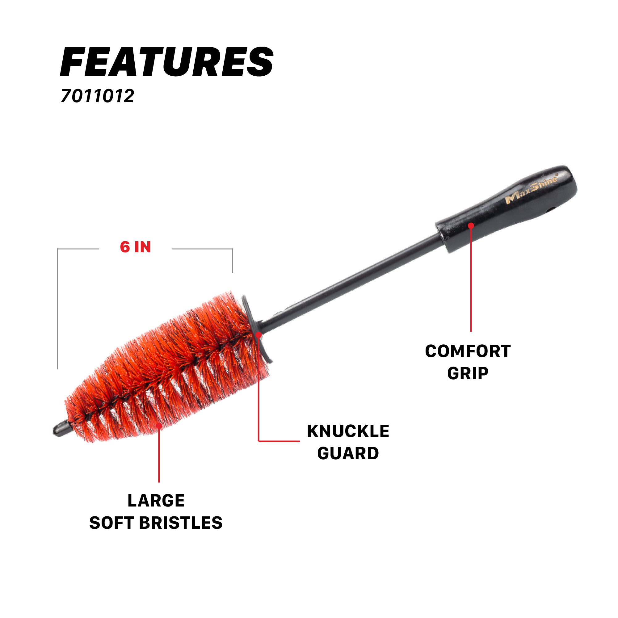 7011012 Wheel and Rim Brush - 6in
