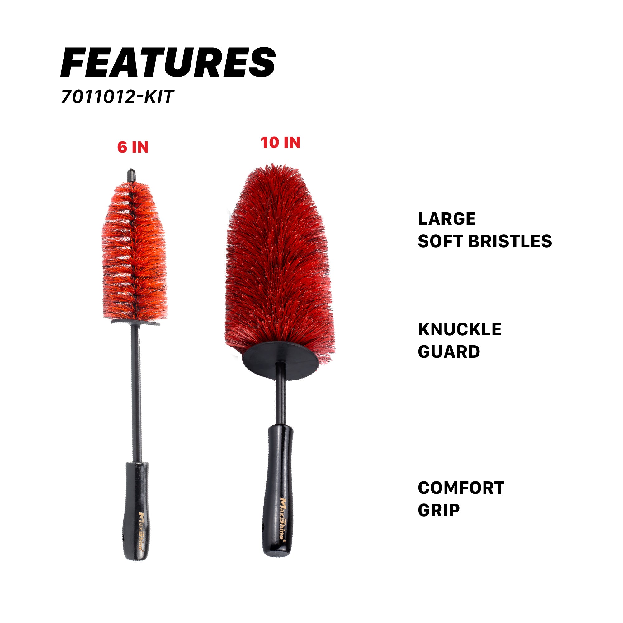 7011012-KIT Wheel and Rim Brush Kit - 6in & 10in