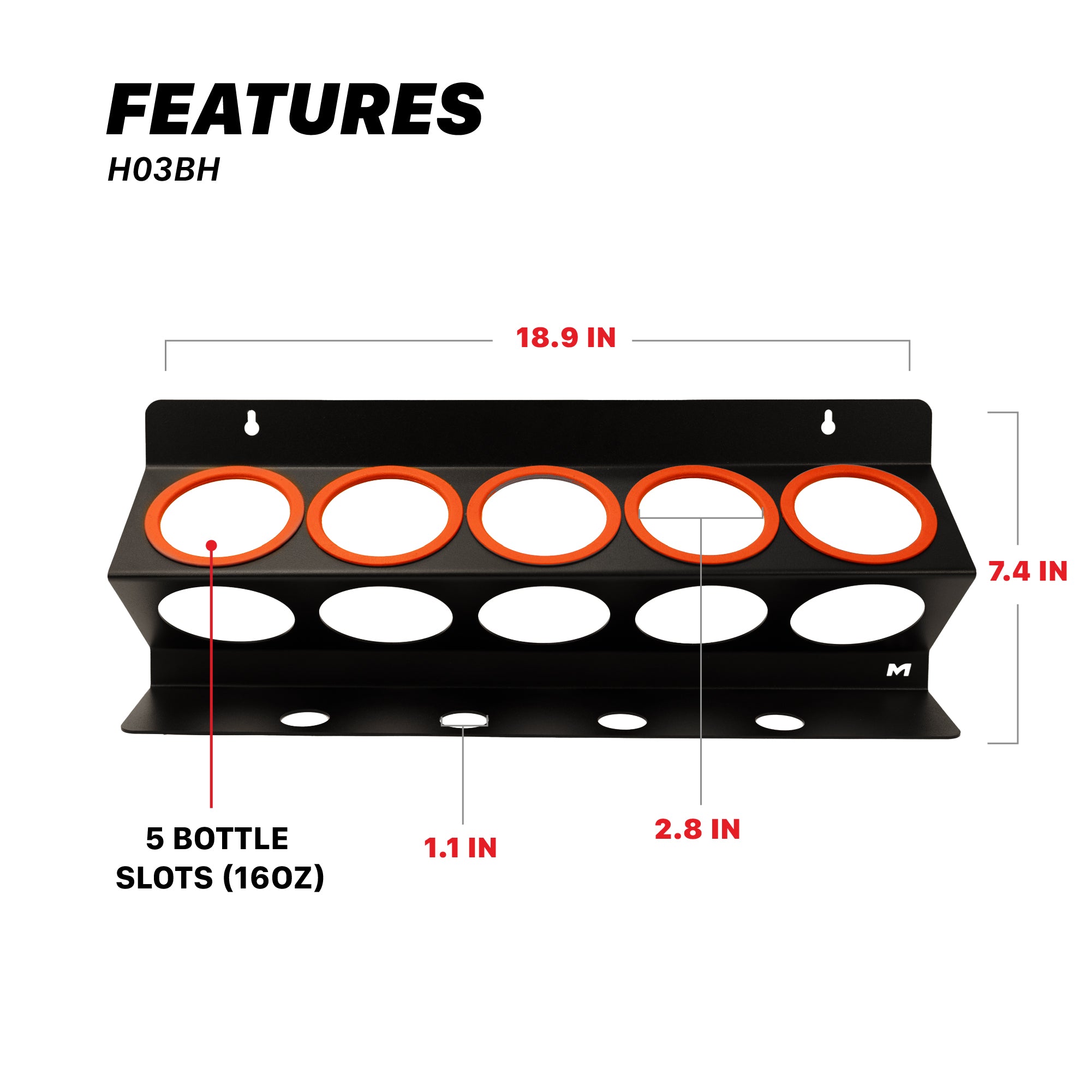 H03BH Spray Bottle Racks - 16oz