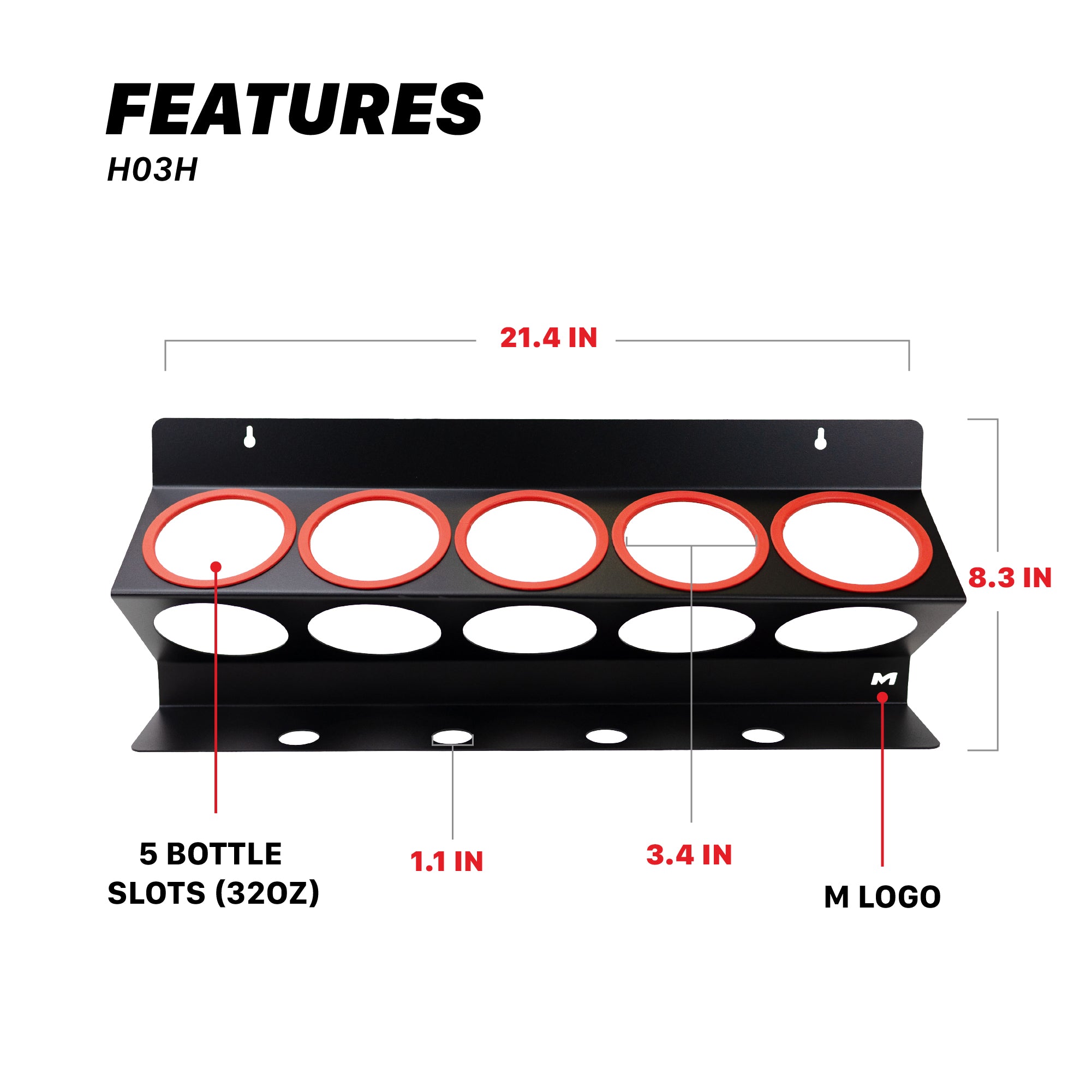 H03H Spray Bottle Racks - 32oz
