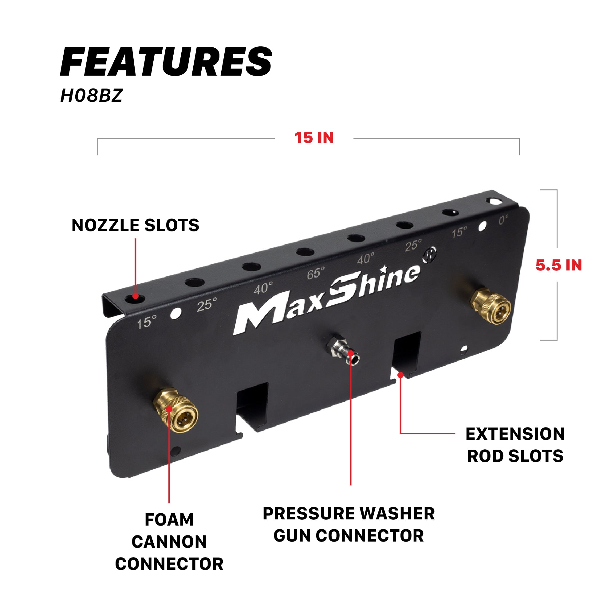 H08BZ Foam Cannon Wall Mount