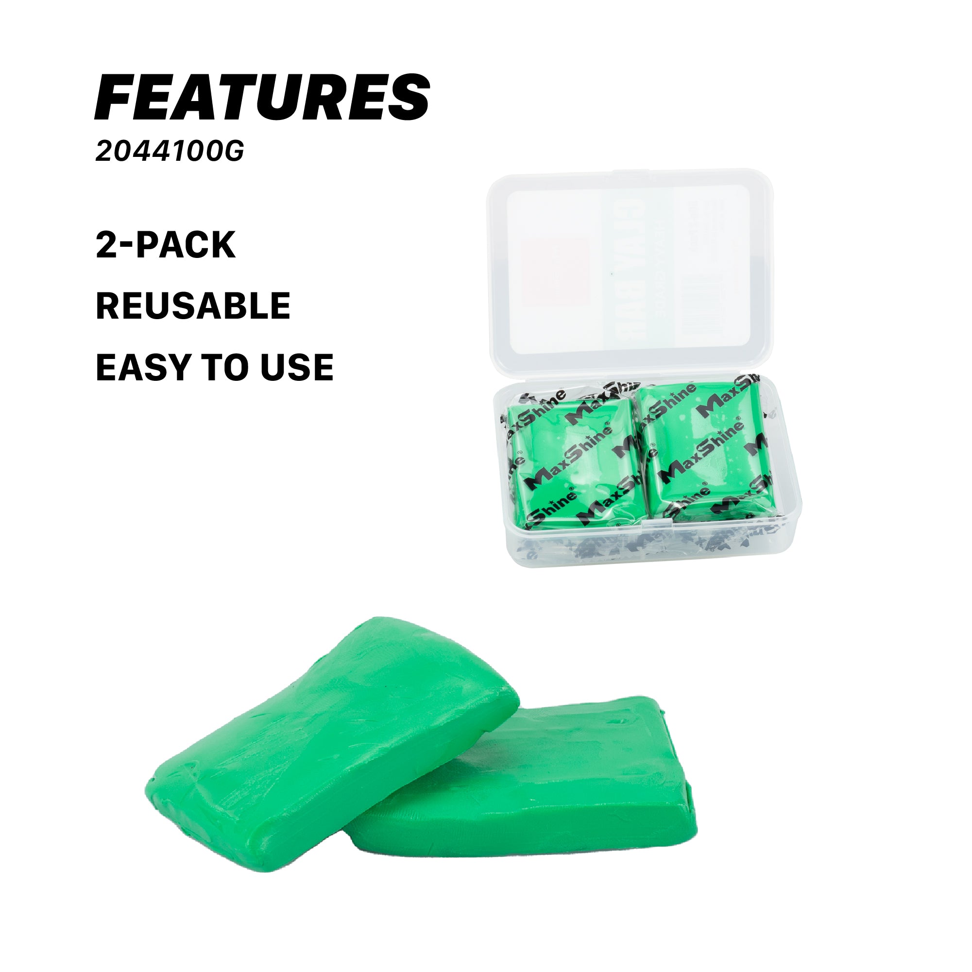 2044100G Clay Bar - 2 Pack - Heavy Grade