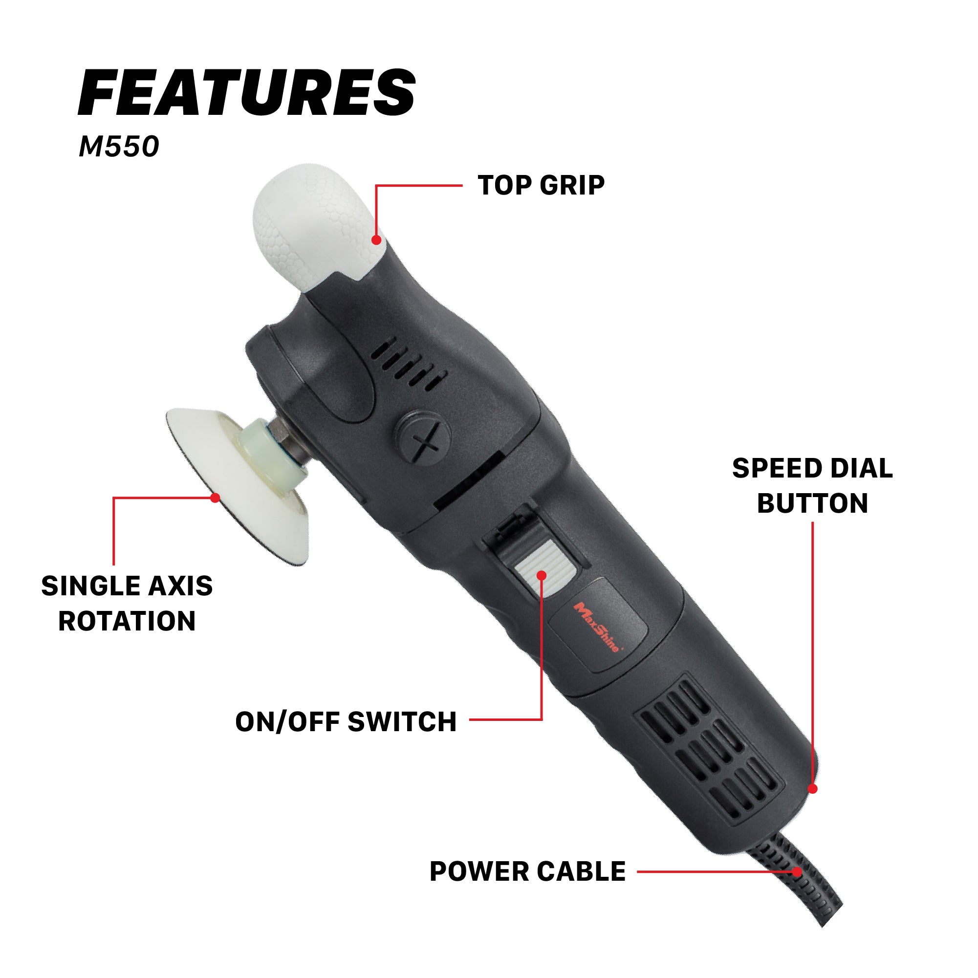 M550 Car Polisher - Open-Box