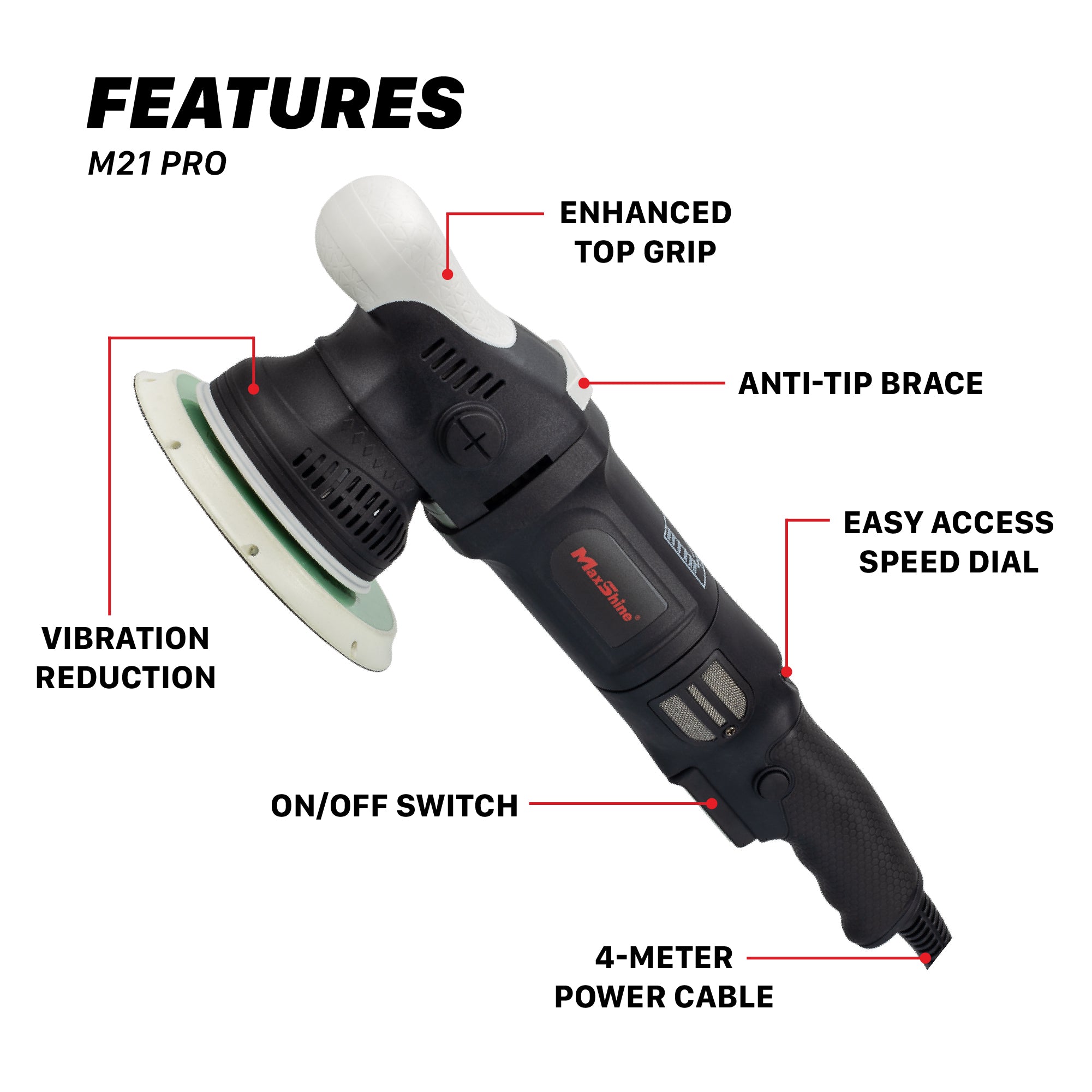 M21 Pro Random Orbital Polisher - Open-Box