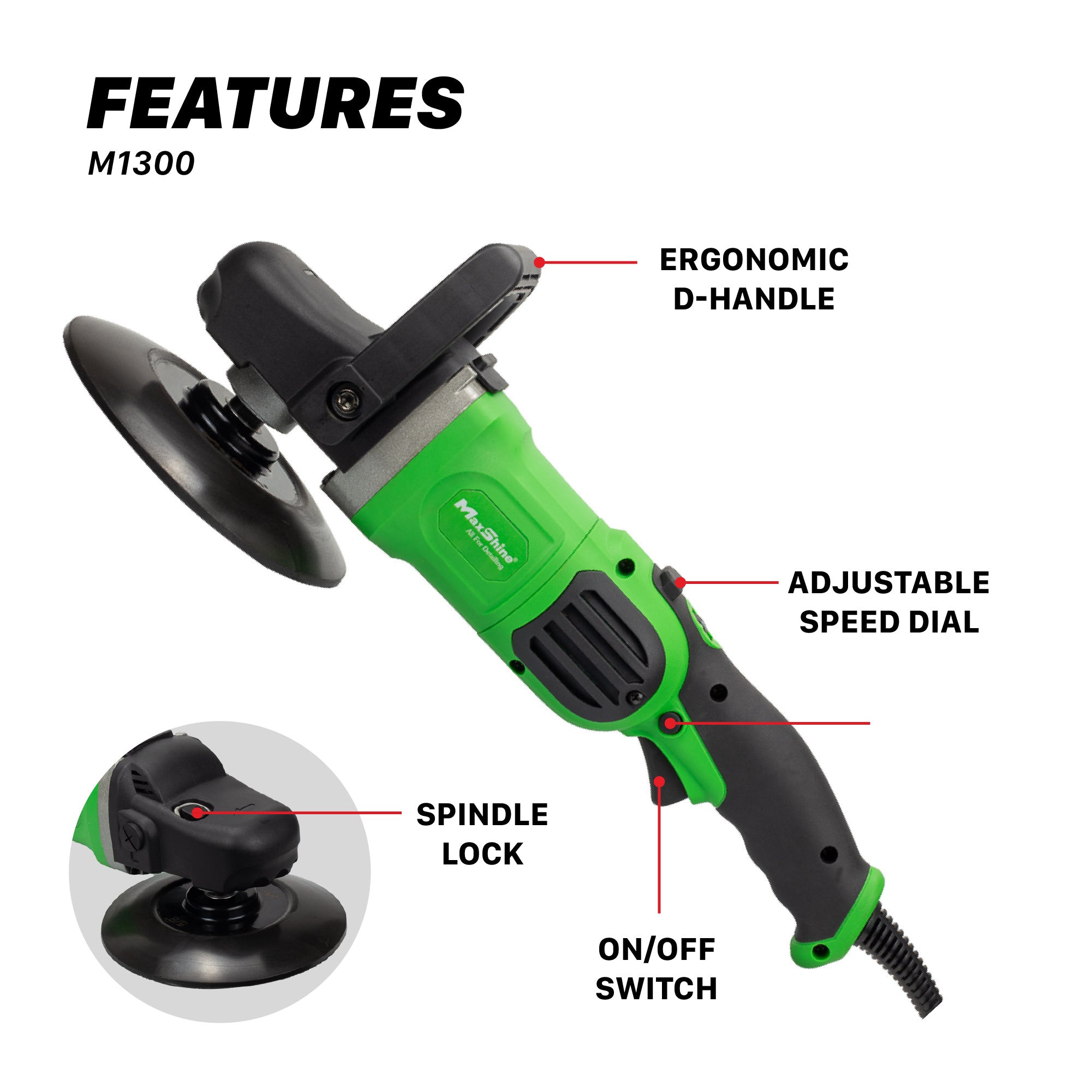 M1300 Pro Rotary Polisher 