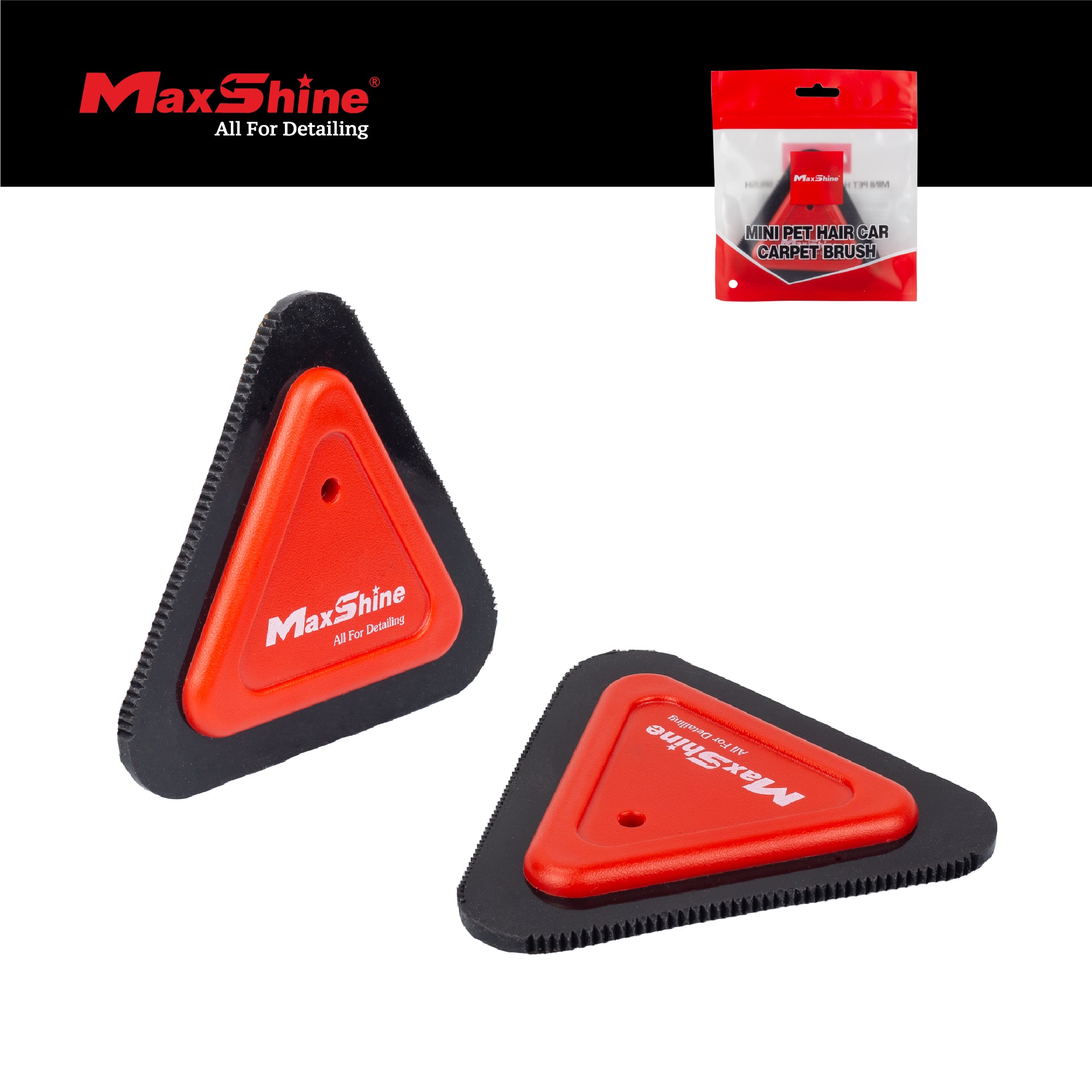 7011028N Pet Hair Remover for Car - Mini Pet Hair Carpet Brush - 4in