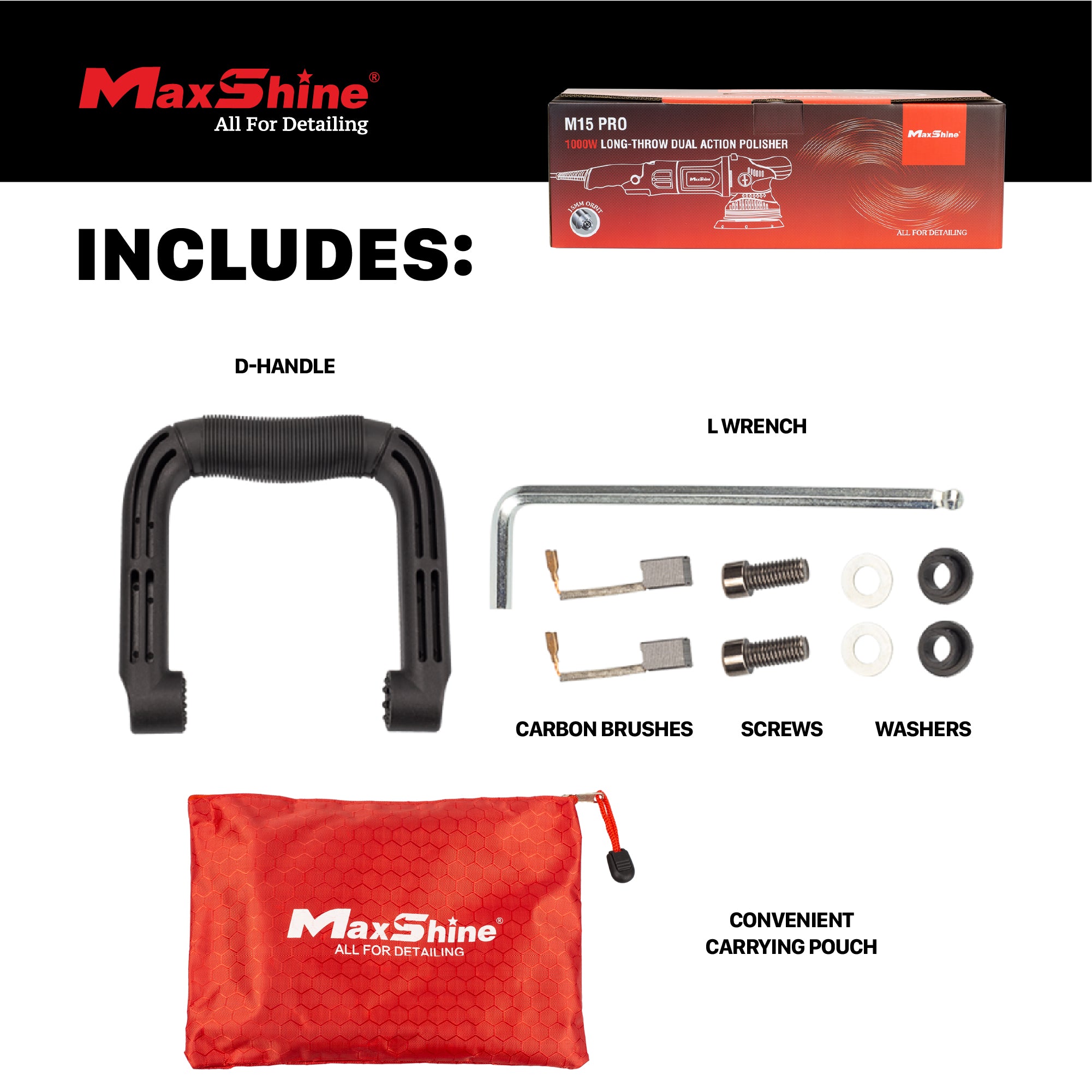 M15 Pro Shroud Car Polisher Buffer