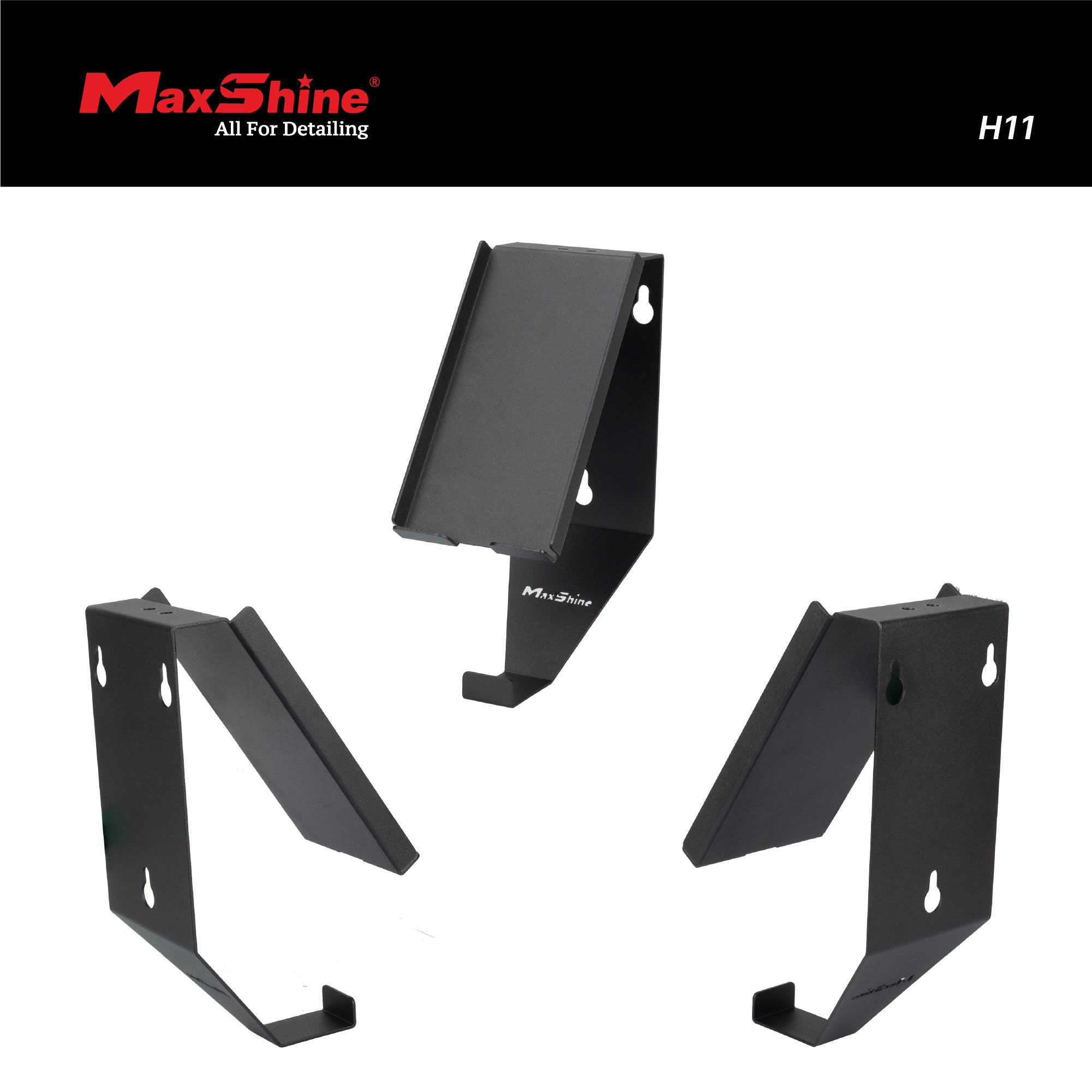 H11 Wall Mount Phone Holder and Headphone Rack