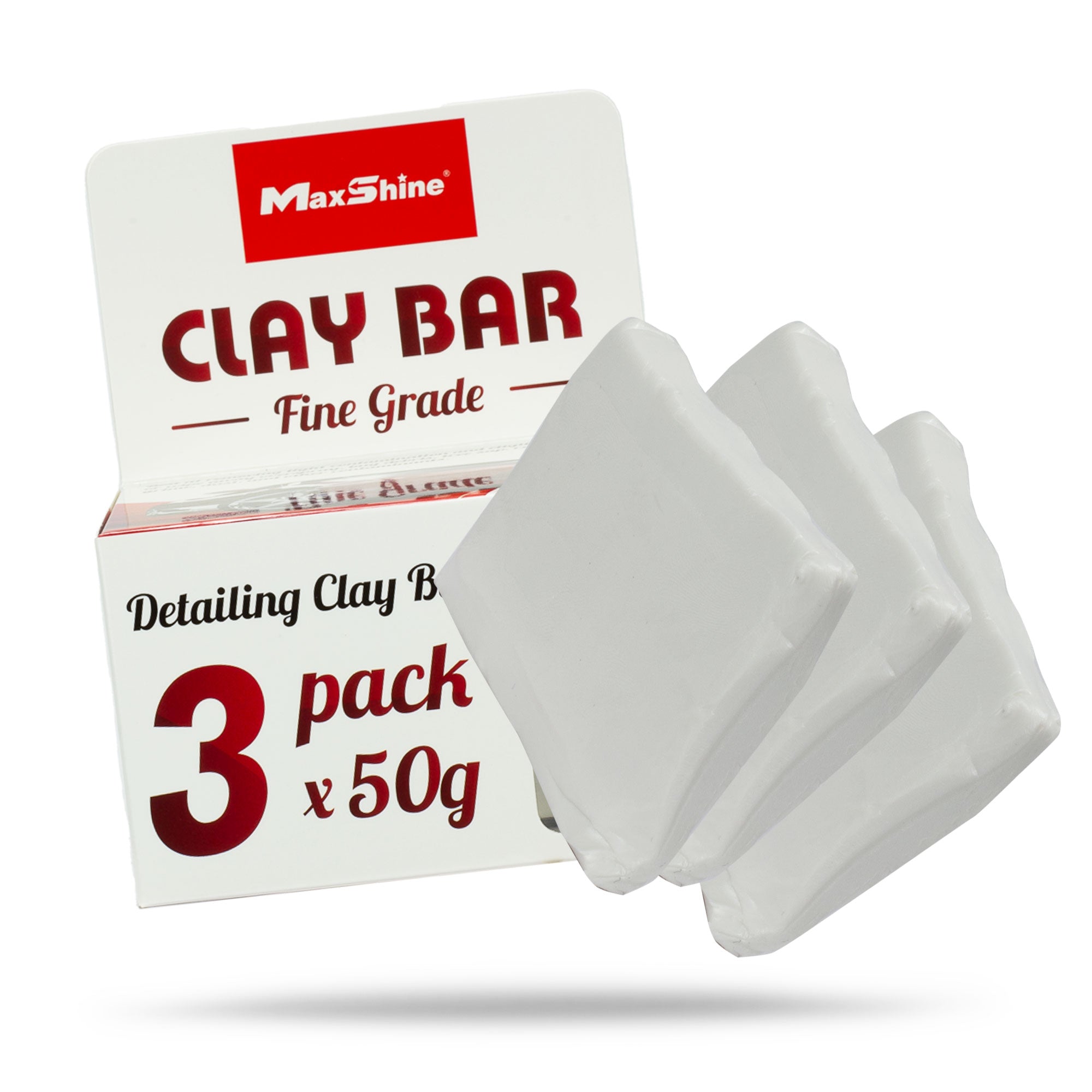 2043150W Detailing Clay Bar – 3 Pack Fine Grade