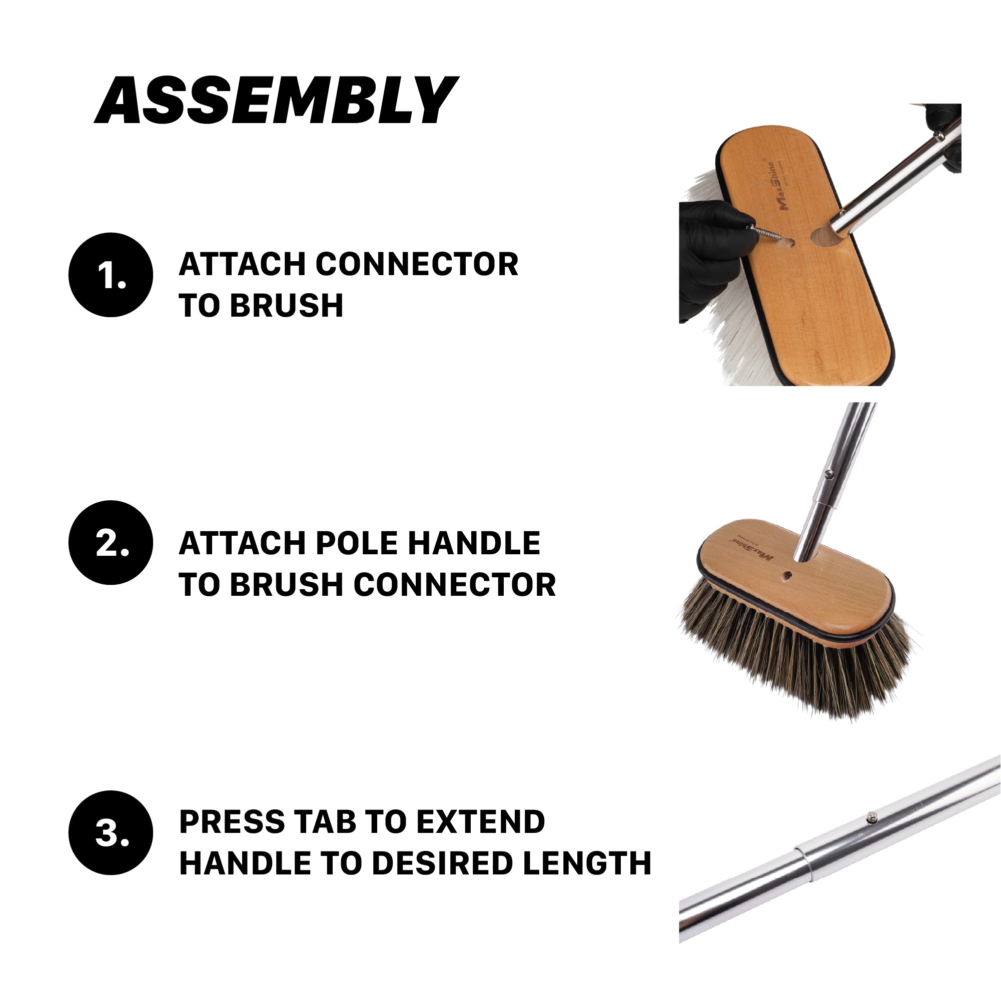 Boat Brush with Telescoping Handle