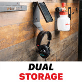 H11 Wall Mount Phone Holder and Headphone Rack
