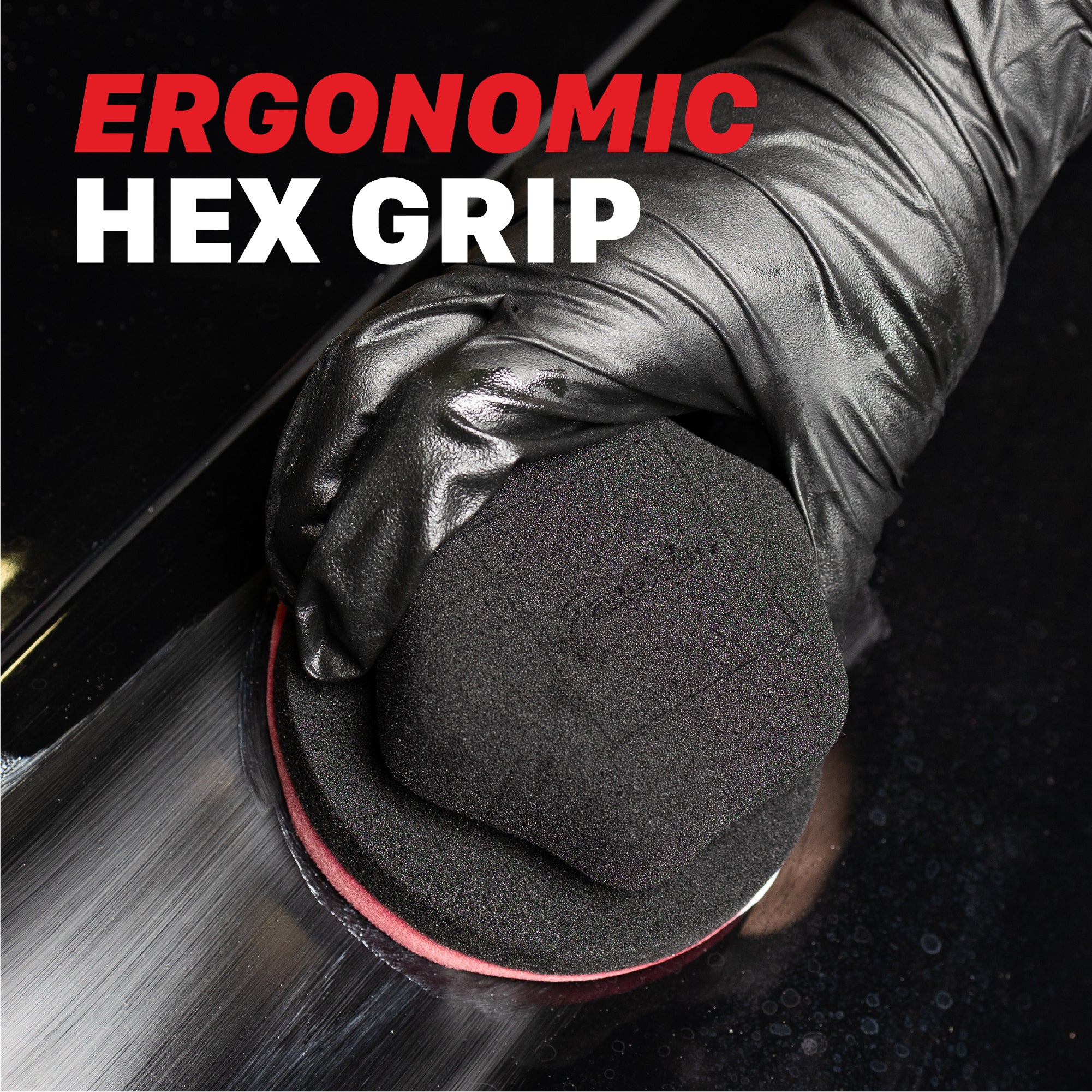 9011017 Hex Grip Car Wax Foam Applicator