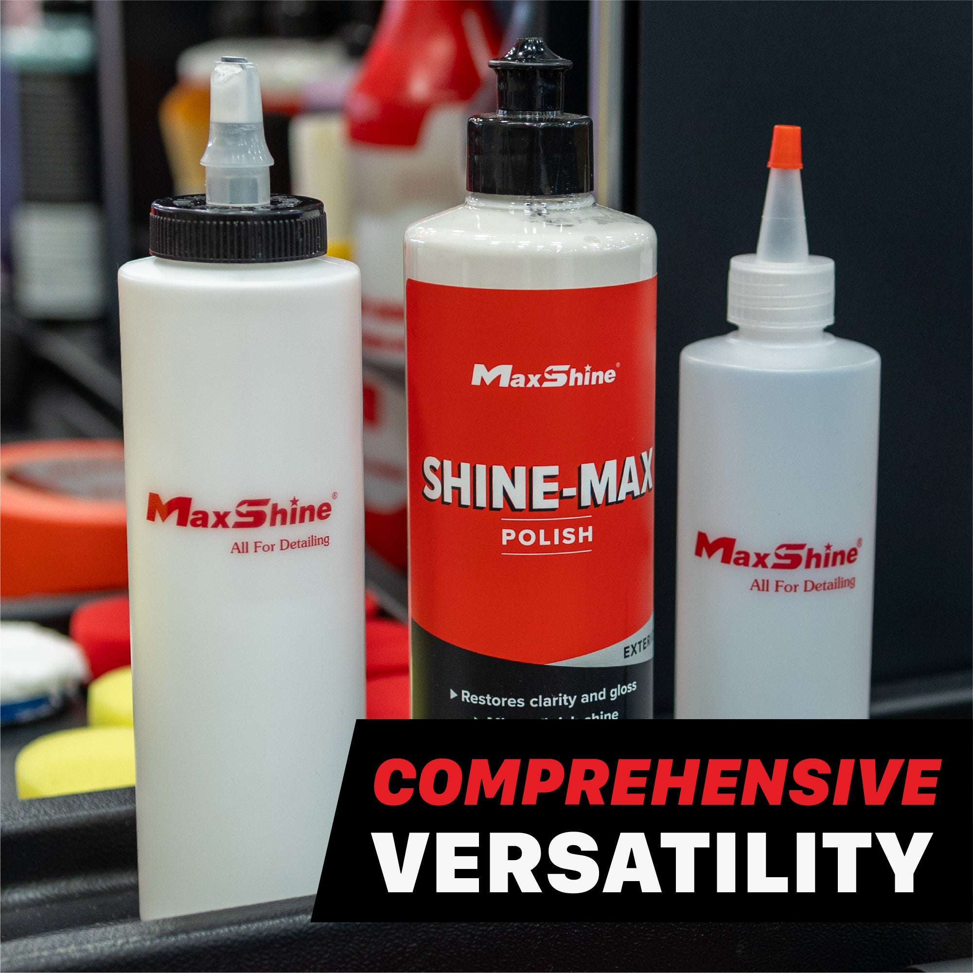 RTS003 Compound Polish Wax Dispenser Bottle with Self Cleaning Cap