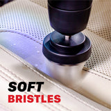 7012010 Soft Leather & Fabric Drill Brush Set - 2in & 4in